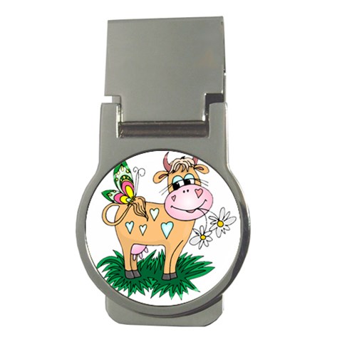 Cute cow Money Clip (Round) from ArtsNow.com Front