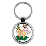 Cute cow Key Chain (Round)