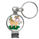 Cute cow Nail Clippers Key Chain