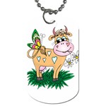 Cute cow Dog Tag (One Side)