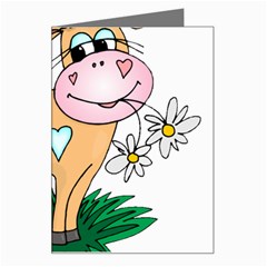 Cute cow Greeting Card from ArtsNow.com Left