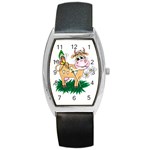 Cute cow Barrel Style Metal Watch