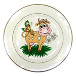 Cute cow Porcelain Plate