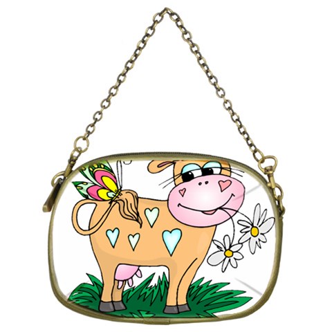 Cute cow Cosmetic Bag (Two Sides) from ArtsNow.com Front