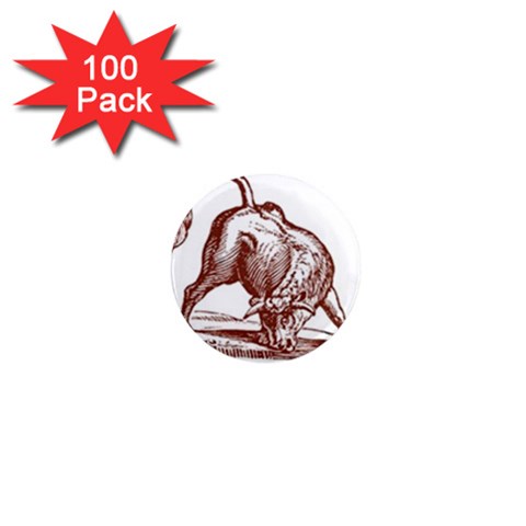 Angry bull 1  Mini Magnet (100 pack)  from ArtsNow.com Front