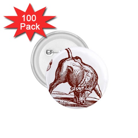 Angry bull 1.75  Button (100 pack)  from ArtsNow.com Front