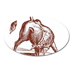 Angry bull Magnet (Oval)