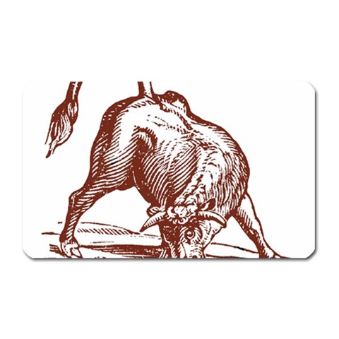 Angry bull Magnet (Rectangular) from ArtsNow.com Front