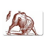 Angry bull Magnet (Rectangular)
