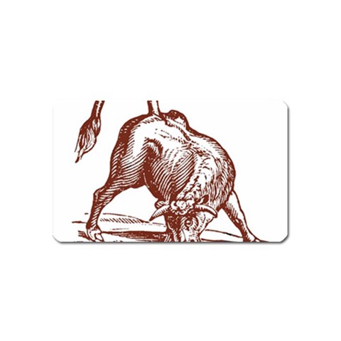 Angry bull Magnet (Name Card) from ArtsNow.com Front