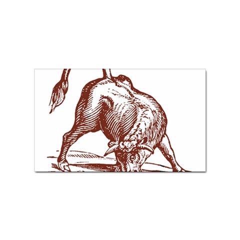 Angry bull Sticker Rectangular (100 pack) from ArtsNow.com Front