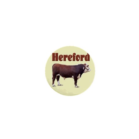 Hereford 1  Mini Magnet from ArtsNow.com Front