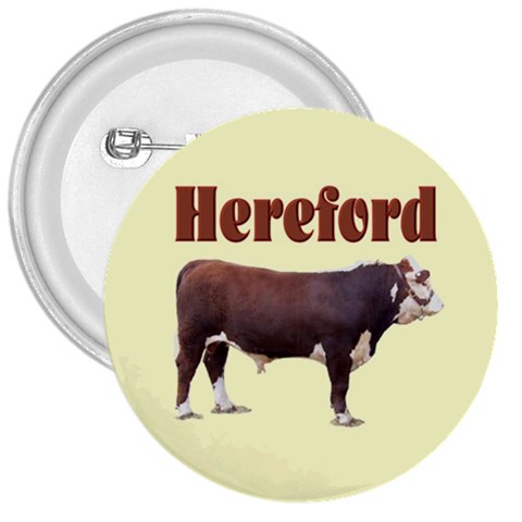 Hereford 3  Button from ArtsNow.com Front