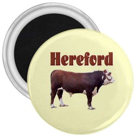 Hereford 3  Magnet from ArtsNow.com Front