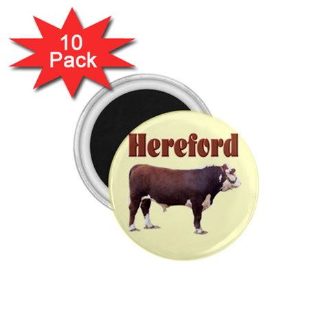 Hereford 1.75  Magnet (10 pack)  from ArtsNow.com Front