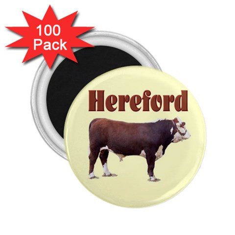 Hereford 2.25  Magnet (100 pack)  from ArtsNow.com Front