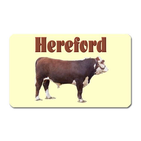 Hereford Magnet (Rectangular) from ArtsNow.com Front