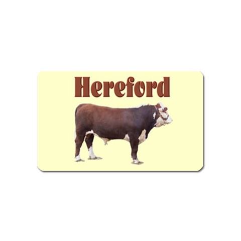 Hereford Magnet (Name Card) from ArtsNow.com Front