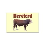 Hereford Sticker Rectangular (100 pack)