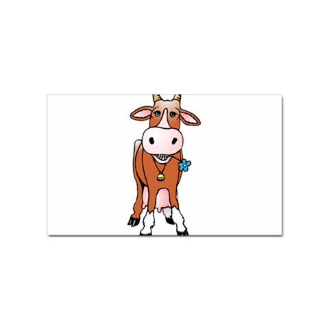 Cow Sticker Rectangular (100 pack) from ArtsNow.com Front