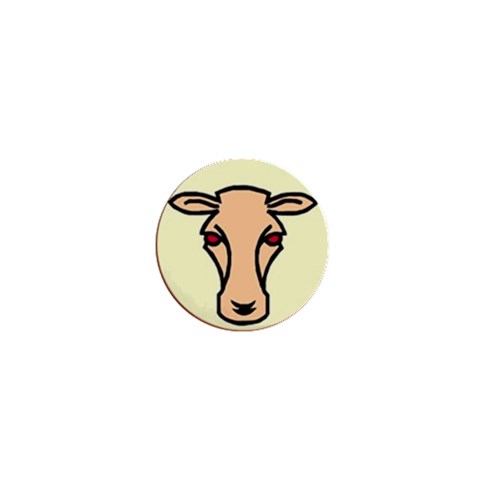 Cow head 1  Mini Magnet from ArtsNow.com Front