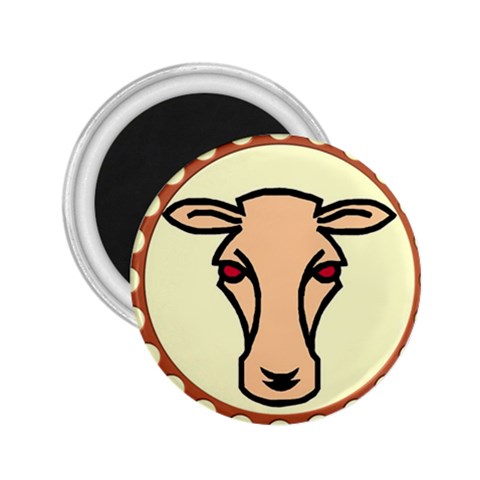 Cow head 2.25  Magnet from ArtsNow.com Front