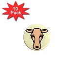 Cow head 1  Mini Magnet (10 pack) 