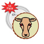 Cow head 2.25  Button (10 pack)