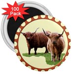 Highland 3  Magnet (100 pack)