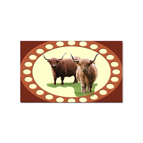 Highland Sticker (Rectangular) from ArtsNow.com Front