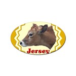 Jersey cow Sticker Oval (10 pack)