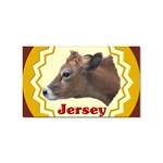 Jersey cow Sticker Rectangular (10 pack)