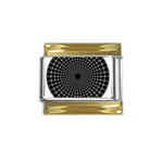 28 Gold Trim Italian Charm (9mm)