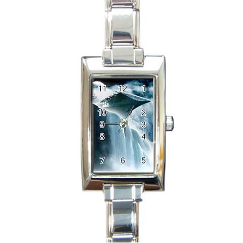 32 Rectangular Italian Charm Watch from ArtsNow.com Front