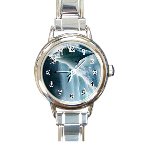 32 Round Italian Charm Watch from ArtsNow.com Front