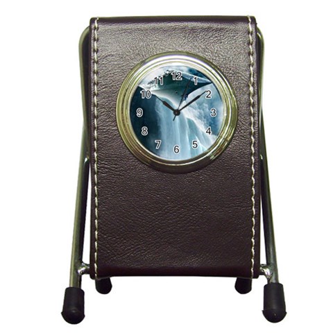 32 Pen Holder Desk Clock from ArtsNow.com Front