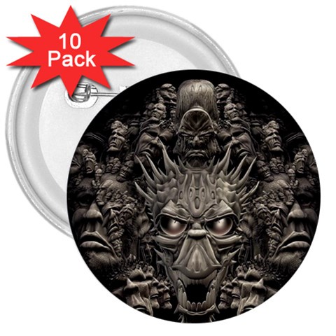 1 3  Button (10 pack) from ArtsNow.com Front