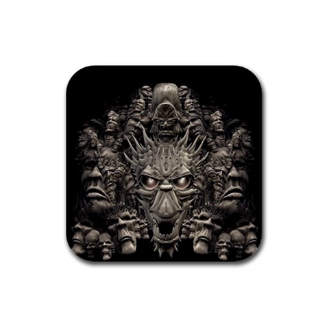 1 Rubber Square Coaster (4 pack) from ArtsNow.com Front