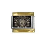 1 Gold Trim Italian Charm (9mm)