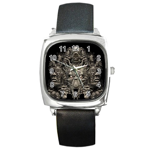 1 Square Metal Watch from ArtsNow.com Front