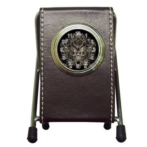 1 Pen Holder Desk Clock from ArtsNow.com Front