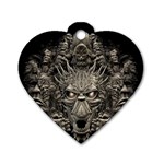 1 Dog Tag Heart (One Side)