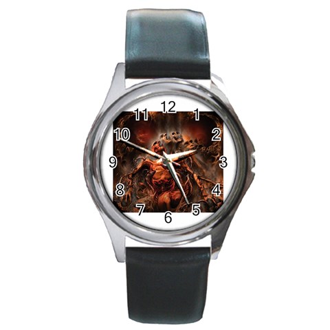 3 Round Metal Watch from ArtsNow.com Front