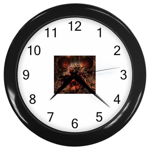 3 Wall Clock (Black) from ArtsNow.com Front