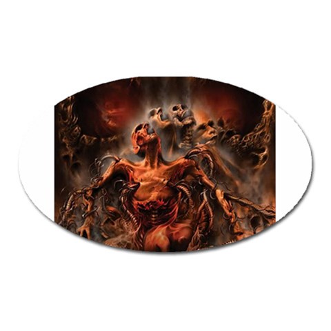 3 Magnet (Oval) from ArtsNow.com Front