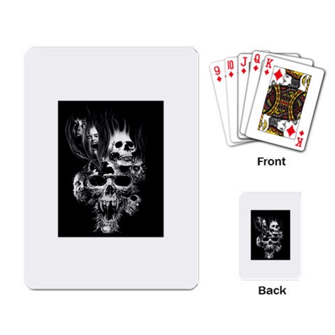 5 Playing Cards Single Design from ArtsNow.com Back