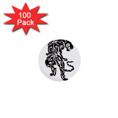tiger16457 1  Mini Button (100 pack)  from ArtsNow.com Front
