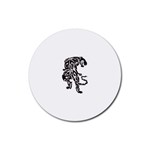 tiger16457 Rubber Round Coaster (4 pack)