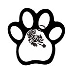 tiger16455 Magnet (Paw Print)