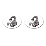 snake15872 Cufflinks (Oval)